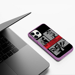 Чехол iPhone 11 Pro матовый Cowboy Bebop anime, цвет: 3D-фиолетовый — фото 2