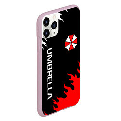 Чехол iPhone 11 Pro матовый UMBRELLA CORP, цвет: 3D-розовый — фото 2