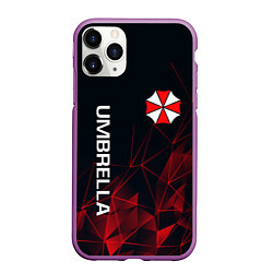 Чехол iPhone 11 Pro матовый UMBRELLA CORP, цвет: 3D-фиолетовый