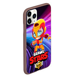 Чехол iPhone 11 Pro матовый MAX BRAWL STARS, цвет: 3D-коричневый — фото 2