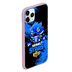 Чехол iPhone 11 Pro матовый Brawl Stars Leon, цвет: 3D-розовый — фото 2