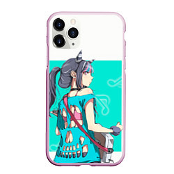 Чехол iPhone 11 Pro матовый Ibuki Mioda, цвет: 3D-розовый