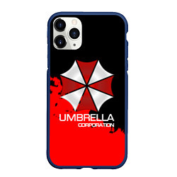 Чехол iPhone 11 Pro матовый UMBRELLA CORP, цвет: 3D-тёмно-синий