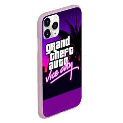 Чехол iPhone 11 Pro матовый GTA:VICE CITY, цвет: 3D-розовый — фото 2