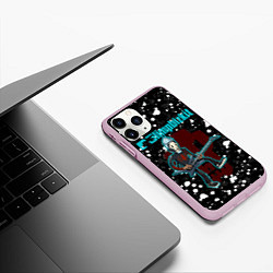 Чехол iPhone 11 Pro матовый LIMP BIZKIT, цвет: 3D-розовый — фото 2