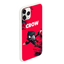 Чехол iPhone 11 Pro матовый BRAWL STARS CROW, цвет: 3D-белый — фото 2