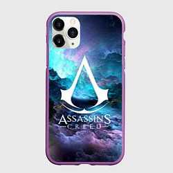 Чехол iPhone 11 Pro матовый ASSASSINS CREED, цвет: 3D-фиолетовый