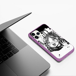 Чехол iPhone 11 Pro матовый АХЕГАО, цвет: 3D-фиолетовый — фото 2