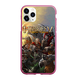 Чехол iPhone 11 Pro матовый Heroes of Might and Magic, цвет: 3D-малиновый