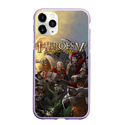Чехол iPhone 11 Pro матовый Heroes of Might and Magic, цвет: 3D-светло-сиреневый
