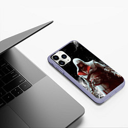 Чехол iPhone 11 Pro матовый ASSASSINS CREED, цвет: 3D-светло-сиреневый — фото 2