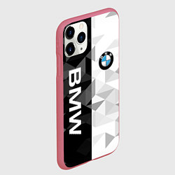 Чехол iPhone 11 Pro матовый BMW, цвет: 3D-малиновый — фото 2