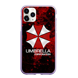 Чехол iPhone 11 Pro матовый UMBRELLA CORP, цвет: 3D-светло-сиреневый