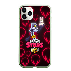 Чехол iPhone 11 Pro матовый Brawl Stars Red Wizard Barley, цвет: 3D-салатовый