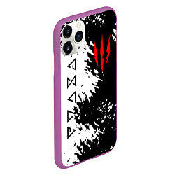 Чехол iPhone 11 Pro матовый THE WITCHER, цвет: 3D-фиолетовый — фото 2