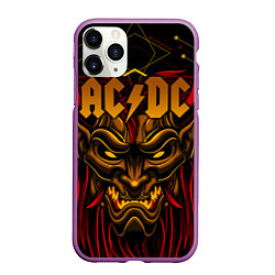 Чехол iPhone 11 Pro матовый ACDC, цвет: 3D-фиолетовый