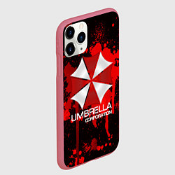 Чехол iPhone 11 Pro матовый UMBRELLA CORP, цвет: 3D-малиновый — фото 2
