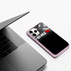 Чехол iPhone 11 Pro матовый ВВ МВД РФ, цвет: 3D-розовый — фото 2
