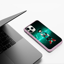 Чехол iPhone 11 Pro матовый Изуку Мидория, цвет: 3D-розовый — фото 2
