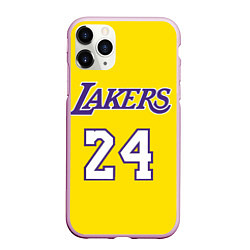 Чехол iPhone 11 Pro матовый Kobe Bryant 24, цвет: 3D-розовый