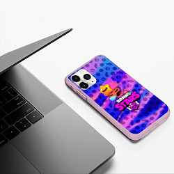 Чехол iPhone 11 Pro матовый BRAWL STARS:SANDY, цвет: 3D-розовый — фото 2