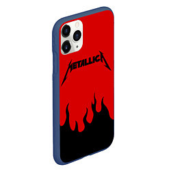 Чехол iPhone 11 Pro матовый METALLICA, цвет: 3D-тёмно-синий — фото 2