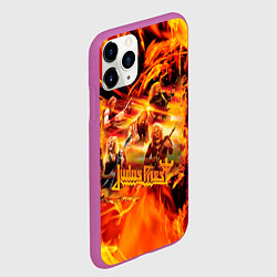 Чехол iPhone 11 Pro матовый Judas Priest, цвет: 3D-фиолетовый — фото 2