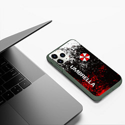 Чехол iPhone 11 Pro матовый RESIDENT EVIL, цвет: 3D-темно-зеленый — фото 2