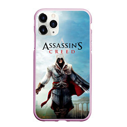 Чехол iPhone 11 Pro матовый Assassins Creed, цвет: 3D-розовый