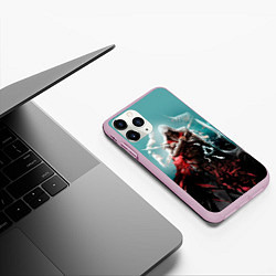 Чехол iPhone 11 Pro матовый Assassins Creed, цвет: 3D-розовый — фото 2