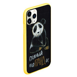 Чехол iPhone 11 Pro матовый Полный поПАНДос, цвет: 3D-желтый — фото 2