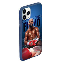 Чехол iPhone 11 Pro матовый Mayweather, цвет: 3D-тёмно-синий — фото 2