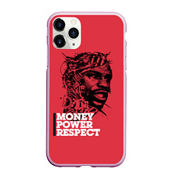 Чехол iPhone 11 Pro матовый Floyd Mayweather, цвет: 3D-розовый