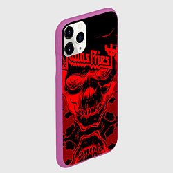 Чехол iPhone 11 Pro матовый Judas Priest, цвет: 3D-фиолетовый — фото 2