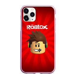 Чехол iPhone 11 Pro матовый ROBLOX, цвет: 3D-розовый