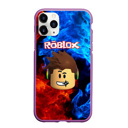 Чехол iPhone 11 Pro матовый ROBLOX, цвет: 3D-фиолетовый