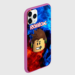 Чехол iPhone 11 Pro матовый ROBLOX, цвет: 3D-фиолетовый — фото 2