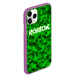 Чехол iPhone 11 Pro матовый Roblox, цвет: 3D-фиолетовый — фото 2