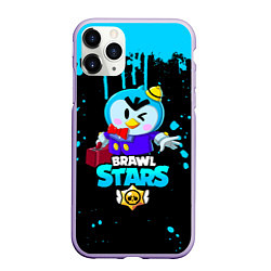 Чехол iPhone 11 Pro матовый BRAWL STARS MRP, цвет: 3D-светло-сиреневый