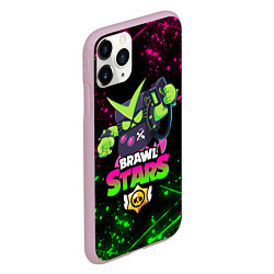 Чехол iPhone 11 Pro матовый BRAWL STARS VIRUS 8-BIT, цвет: 3D-розовый — фото 2