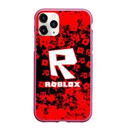 Чехол iPhone 11 Pro матовый Roblox, цвет: 3D-малиновый