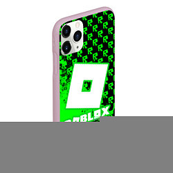 Чехол iPhone 11 Pro матовый Roblox, цвет: 3D-розовый — фото 2