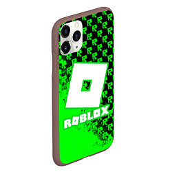 Чехол iPhone 11 Pro матовый Roblox, цвет: 3D-коричневый — фото 2