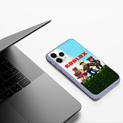 Чехол iPhone 11 Pro матовый ROBLOX, цвет: 3D-светло-сиреневый — фото 2