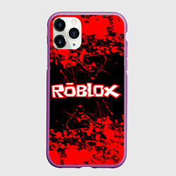 Чехол iPhone 11 Pro матовый Roblox, цвет: 3D-фиолетовый