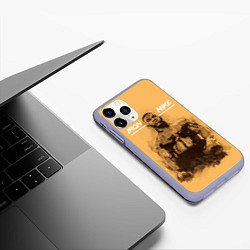 Чехол iPhone 11 Pro матовый Iron Mike, цвет: 3D-светло-сиреневый — фото 2