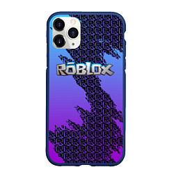 Чехол iPhone 11 Pro матовый Roblox, цвет: 3D-тёмно-синий