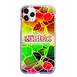 Чехол iPhone 11 Pro матовый Роблокс, цвет: 3D-светло-сиреневый
