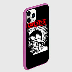 Чехол iPhone 11 Pro матовый The Exploited, цвет: 3D-фиолетовый — фото 2