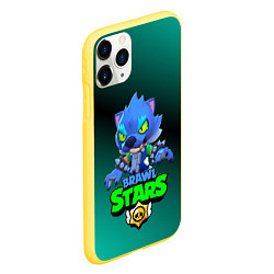 Чехол iPhone 11 Pro матовый Brawl stars, цвет: 3D-желтый — фото 2